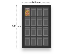 Cadre de Présentation pour Cartes Gradées - 16 Emplacements, Compatible Format PSA, MDF...