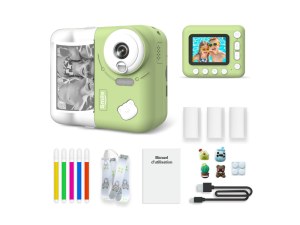 Appareil Photo Enfant - 48MP, Impression Instantanée, Écran 2,4", Filtres et Jeux