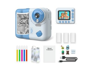 Appareil Photo Enfant - 48MP, Impression Instantanée, Écran 2,4", Filtres et Jeux