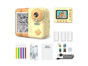 Appareil Photo Enfant - 48MP, Impression Instantanée, Écran 2,4", Filtres et Jeux