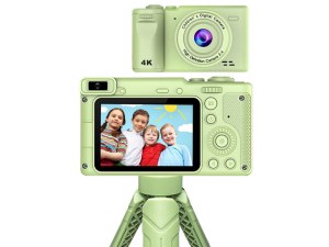 Appareil Photo Enfant - 50MP, Vidéo 4K, Double Capteur, Trépied Inclus