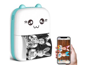 Imprimante Portable Thermique Bluetooth - Impression Monochrome 200 dpi, Compacte et Re...