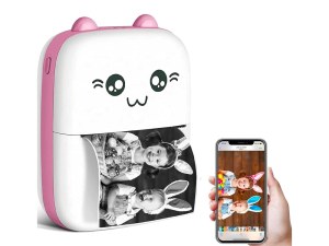 Imprimante Portable Thermique Bluetooth - Impression Monochrome 200 dpi, Compacte et Re...