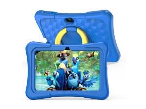 Tablette Enfant 7" Android 11 - Éducative, Wifi, Coque Antichoc, Caméra, Contrôle Paren...