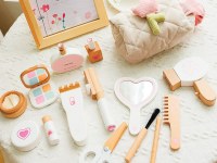 Kit de Coiffure en Bois - Avec Trousse de Rangement - 14 Pièces