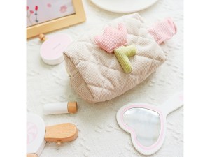 Kit de Coiffure en Bois - Avec Trousse de Rangement - 14 Pièces
