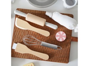 Kit de Pâtissier en Bois - Avec Accessoires - Jeu d’Imitation