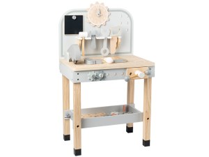 Établi en Bois Premier Âge - Avec Outils et Accessoires - 67 cm