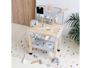 Établi en Bois Premier Âge - Avec Outils et Accessoires - 67 cm