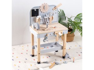 Établi en Bois Premier Âge - Avec Outils et Accessoires - 67 cm