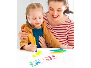 Stylo Pulvérisateur d’Encre Électrique - Avec 12 Feutres et 30 Pochoirs