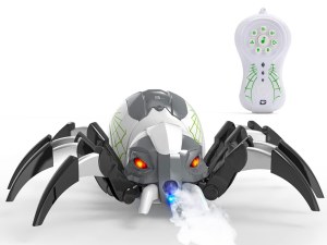 Araignée Télécommandée - Effets Sonores et Lumineux, Jet de Brume - 24 cm