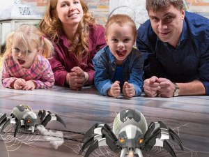 Araignée Télécommandée - Effets Sonores et Lumineux, Jet de Brume - 24 cm