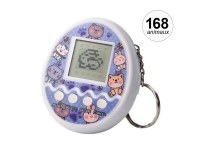 Animal Virtuel Électronique - 168 Animaux, 9 Modes de Jeu, Porte-Clé