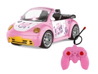 Voiture Télécommandée Cabriolet - Effets Lumineux, Télécommande 2,4 GHz - Rose