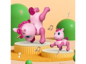 Licorne Télécommandée Interactive - Danse, Musique, Réagit à la Voix et Télécommande