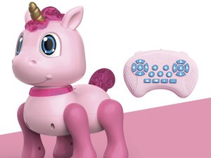 Licorne Télécommandée Interactive - Danse, Musique, Réagit à la Voix et Télécommande