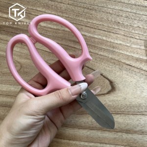 Ciseaux ménagers à poignée rose TKKIT-819209660487 – gros MOQ24
