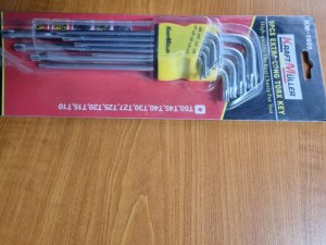 CLES TORX EXTRA LONGUES /9PCS SYPO BLANC