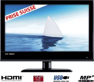 TV LCD HD 19pouces (48 cm) HDMI USB TNT