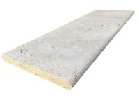 Travertin Beige Clair Marche Escalier 100x35 cm