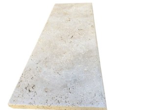 Travertin Beige Clair Marche Escalier 100x35 cm