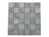 Travertin Beige - Jaune Mosaïque Modèle Monaco