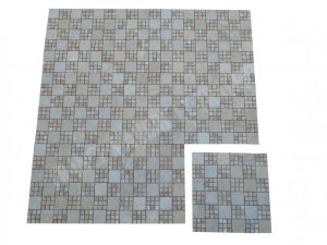 Travertin Beige - Jaune Mosaïque Modèle Monaco