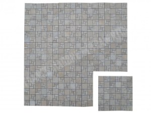 Travertin Beige Mosaïque Modelé Nice