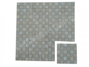 Travertin Beige Mosaïque Modelé Paris