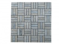 Travertin Beige - Silver Mosaïque Modèle Lyon