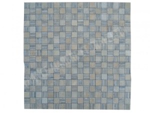 Travertin Beige - Silver Mosaïque Modèle Paris