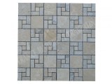 Travertin Beige - Silver Mosaïque Modèle Nice