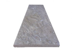 Travertin Chocolat Marche Escalier 100x30 cm