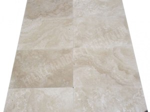 Travertin Beige Clair 40x60 cm non Rebouché Adouci