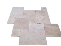 Travertin Beige Extra Clair 3cm Opus Romain 1er Choix