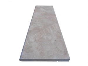 Travertin Beige Marche Escalier 100x30 cm Épaisseur : 3 cm Qualité : 1'er Choix Finitio...