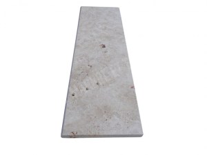 Travertin Beige Marche Escalier 100x30x3cm rustique