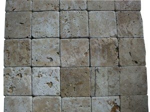 Travertin Beige Nuance 10x10 cm Épaisseur: 1 cm Qualité : Commercial Finition : Antique...