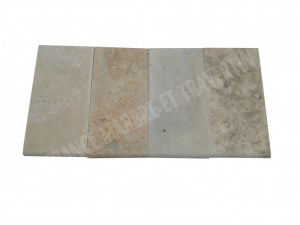Travertin Classique Beige Margelle de Piscine Bord Arrondi 30,5x15 cm Épaisseur : 3 cm...