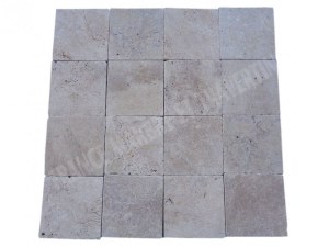 Travertin Beige Nuance 20x20 cm Épaisseur : 1,2 cm Finition : Antique & Vieilli Qualité...