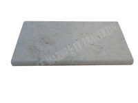 Travertin Beige Nuancé Margelle de Piscine Bord Arrondi 30,5x61 cm