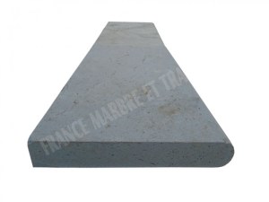 Travertin Beige Nuancé Margelle de Piscine Bord Arrondi 30,5x61 cm Épaisseur : 5 cm Fin...