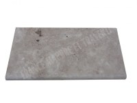 Travertin Beige Nuancé Margelle de Piscine Bord Arrondi 30,5x61 cm