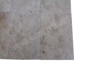 Carrelage travertin beige nuancé 40x60x1,2 cm rustique