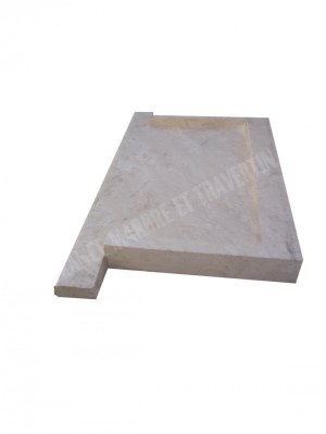 Travertin Beige Appui Fenêtre Rejingot 56x34 cm