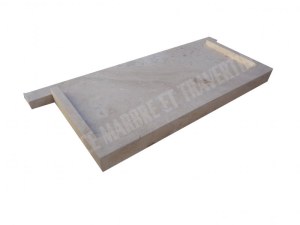 Travertin Beige Appui Fenêtre Rejingot 60x35 cm