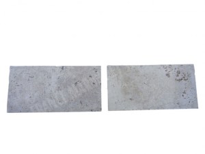 Travertin Beige Nuancé Margelle de Piscine Bord Droit 30,5x61 cm