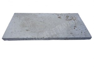 Travertin Beige Nuancé Margelle de Piscine Bord Droit 30,5x61 cm