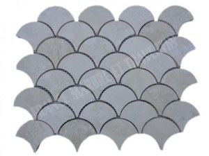 Travertin Beige Arabesque & Motif Mosaïque 31x25 cm